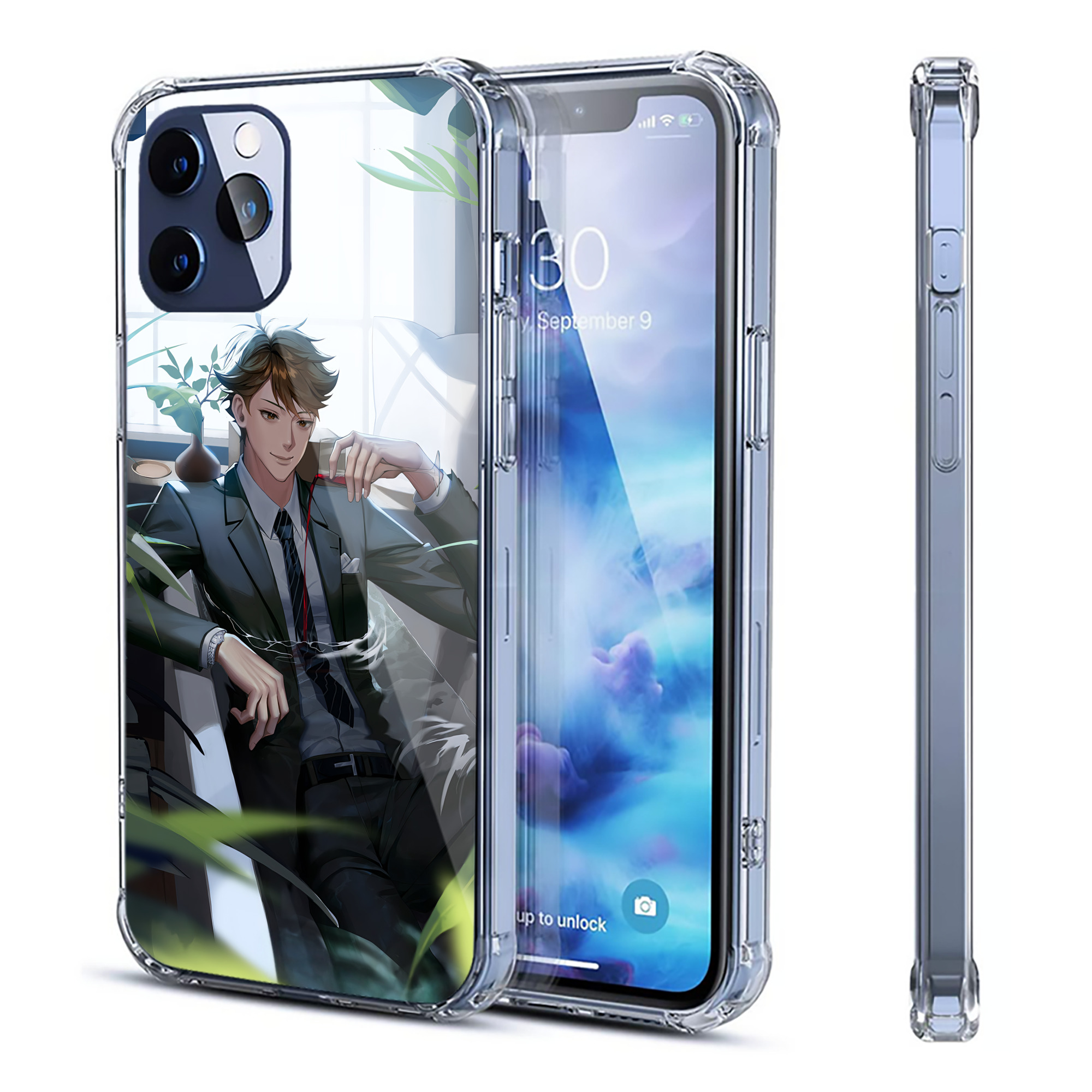 （画像用） ハイキュー!! Haikyu!! 【iPhone 12シリーズ対応】透明スマホケース（クリアソフトケース）